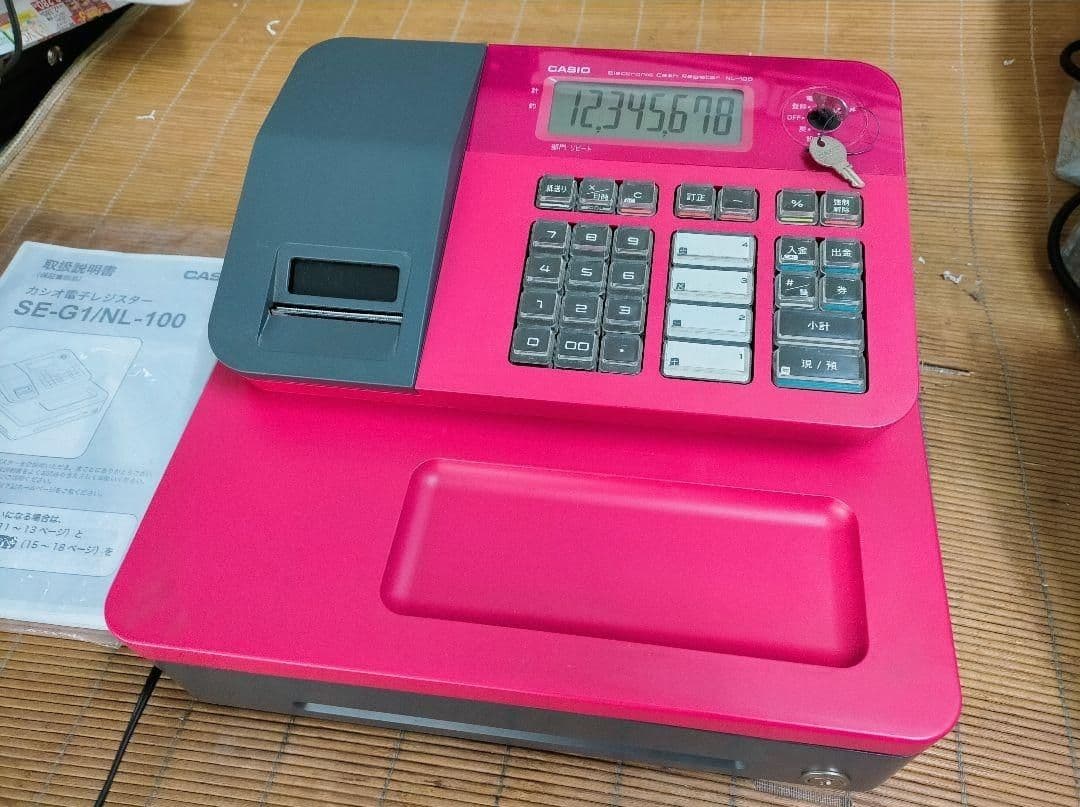 カシオレジスター　NL-100　コンパクト　人気機種　感熱紙　110888