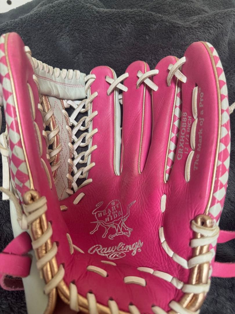 Rawlings 軟式グローブ ピンク/ホワイト