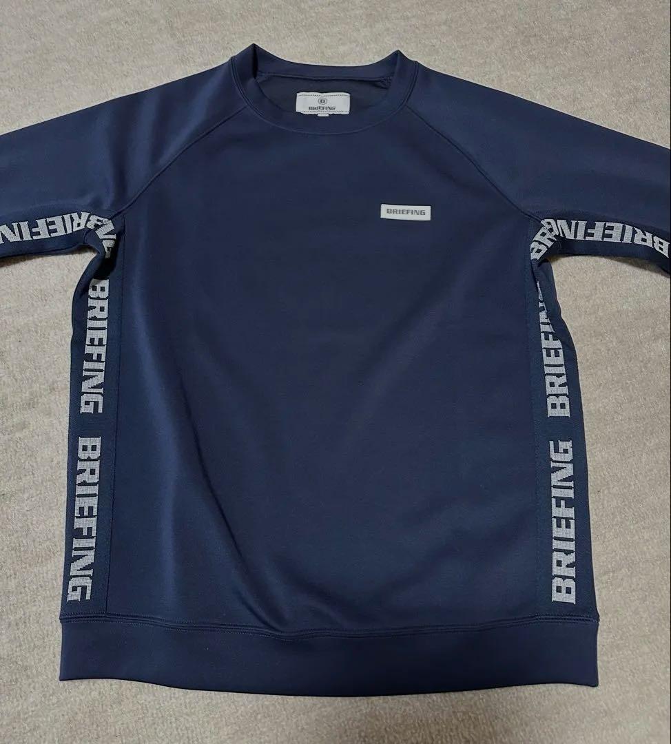 BRIEFING GOLF スウェット 長袖トレーナー S ネイビー