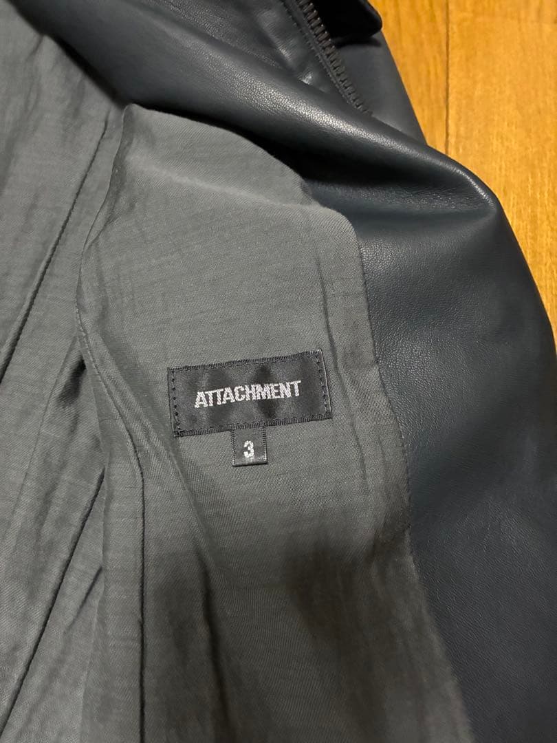 ATTACHMENT ラムレザーブルゾン サイズ3
