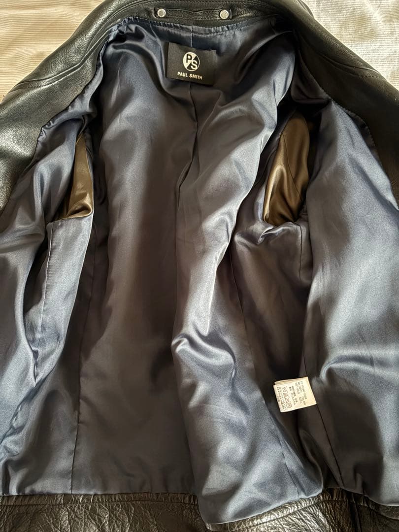 美品　Paul Smith レザー　ライダースジャケット　L