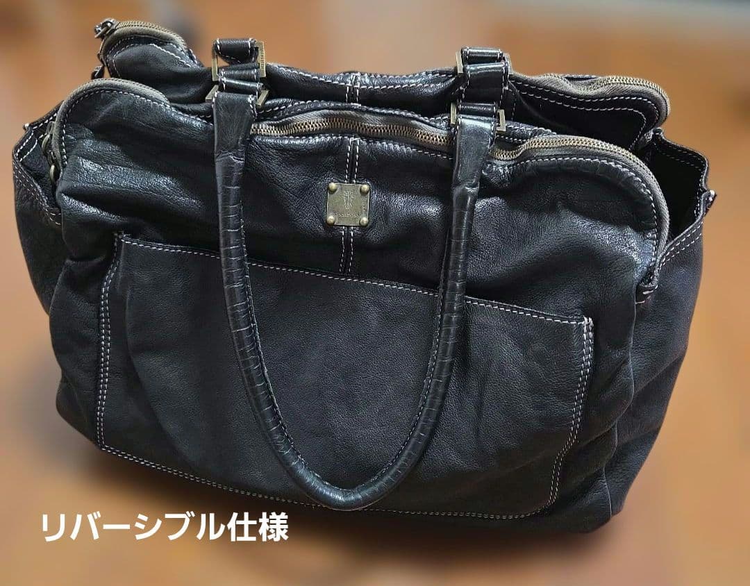 イタリー製　Sissi Rossi シッシロッシ　リバーシブルバッグ　ボストン