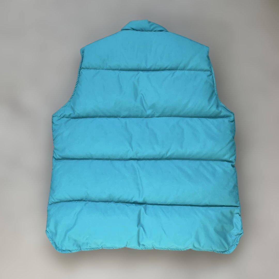 【美品】　L.L.Bean ダウンベスト　ターコイズブルー　80s