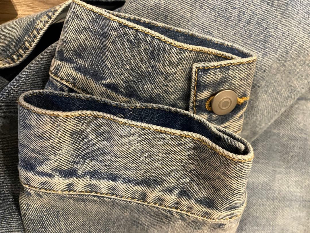 【美品】MAISON MARGIELA ノーカラーデニムジャケット　サイズ48
