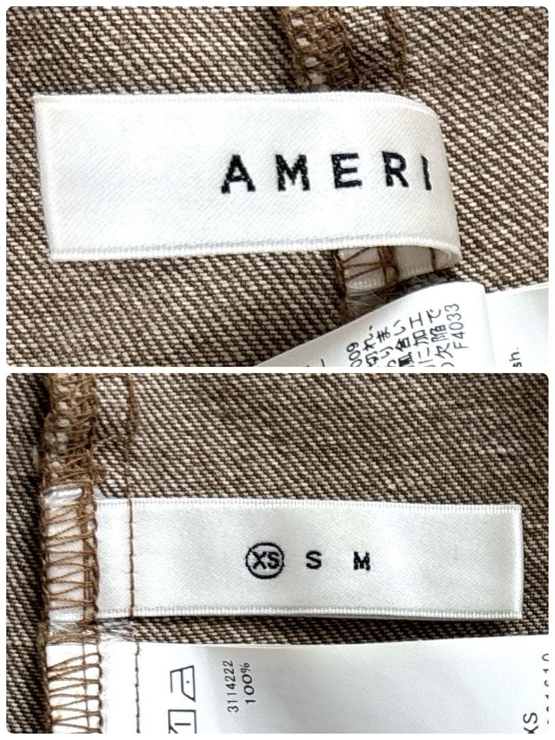 ワンピース AMERI ADORABLE BACK RIBBON DENIM DRESS