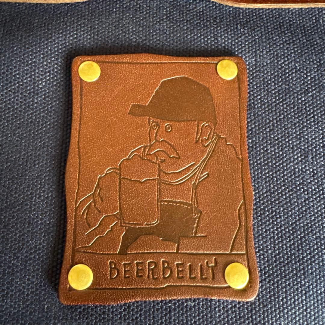 BEERBELLY ビアベリー 2WAY トートバッグ キャンバス×本革