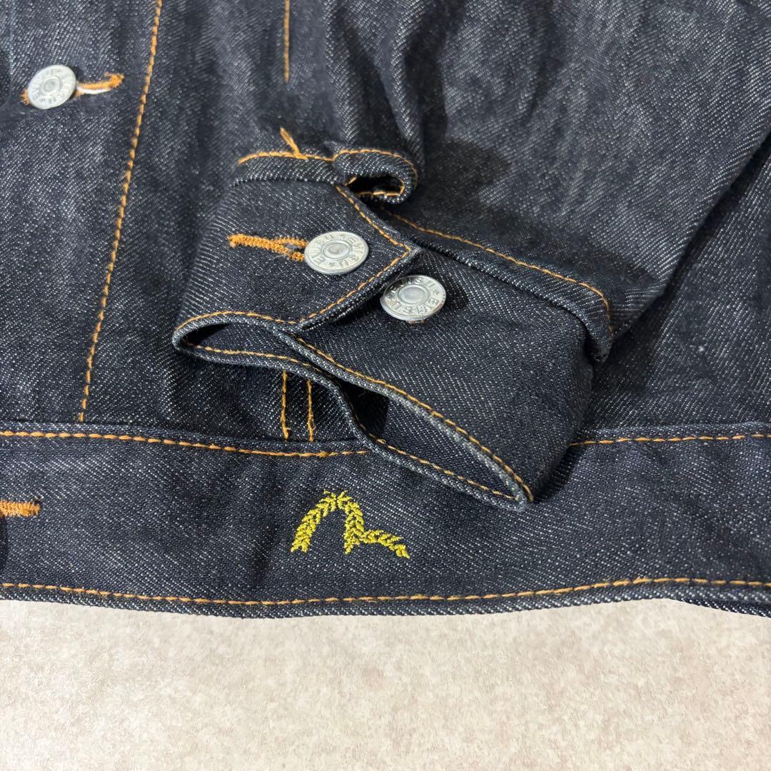 EVISU デニムジャケット ロゴ刺繍　濃紺　エビスデニムジャケット