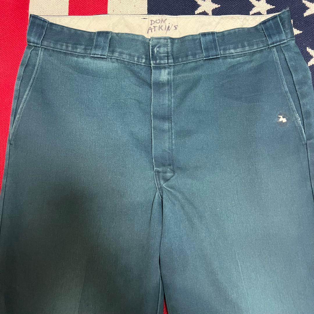 80s90s usa製 dickeys ディッキーズ874 ワークパンツ 紺