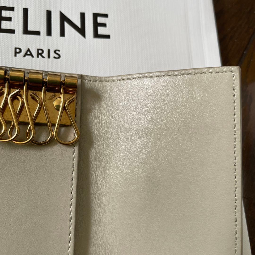 CELINE キーケース エッセンシャルバイカラー グレインドカーフスキン6連