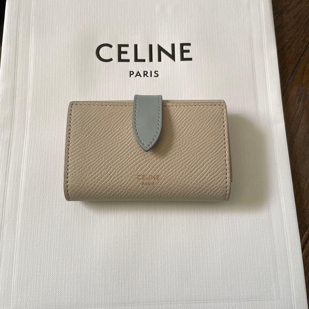 CELINE キーケース エッセンシャルバイカラー グレインドカーフスキン6連