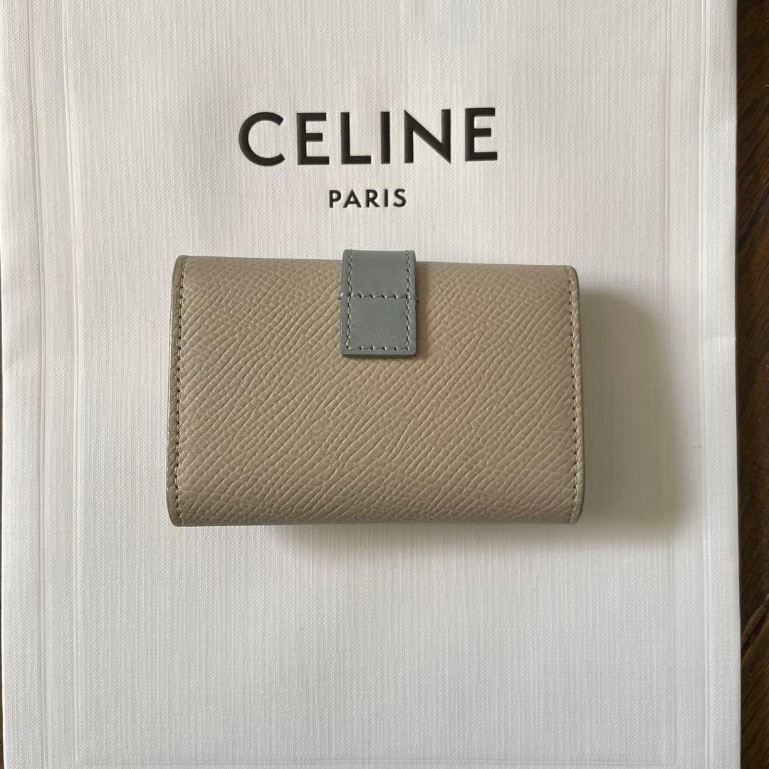 CELINE キーケース エッセンシャルバイカラー グレインドカーフスキン6連