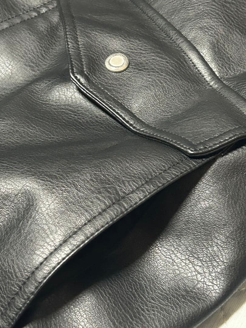 WYM 襟ボア ARTIFICIAL GRAIN FLIGHT BLOUSON