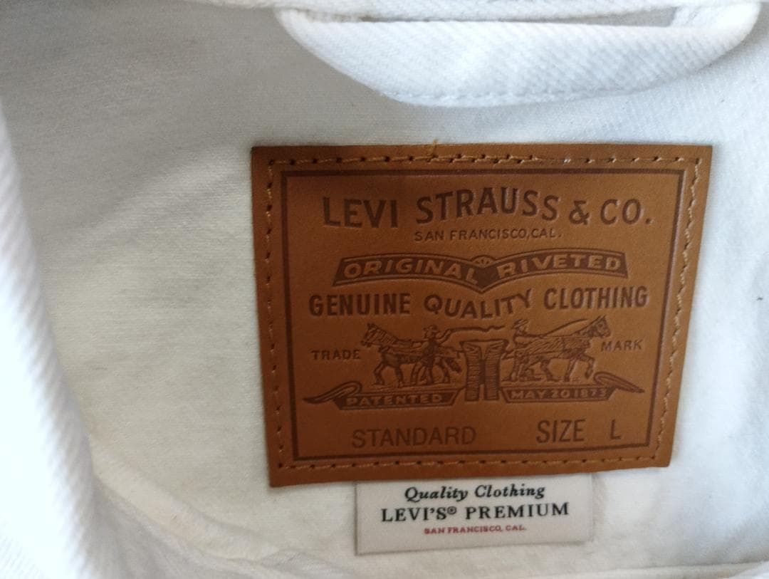 Levi's PREMIUM　４thTYPE ホワイトデニムジャケット　生成り