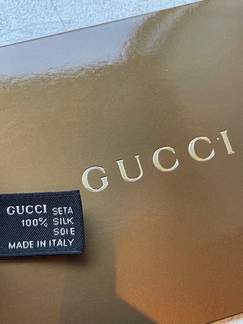 【新品未使用】GUCCI ダークグレー ネクタイ 100%シルク