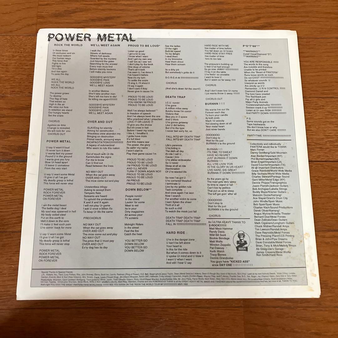 PANTERA パンテラ POWER L レコード