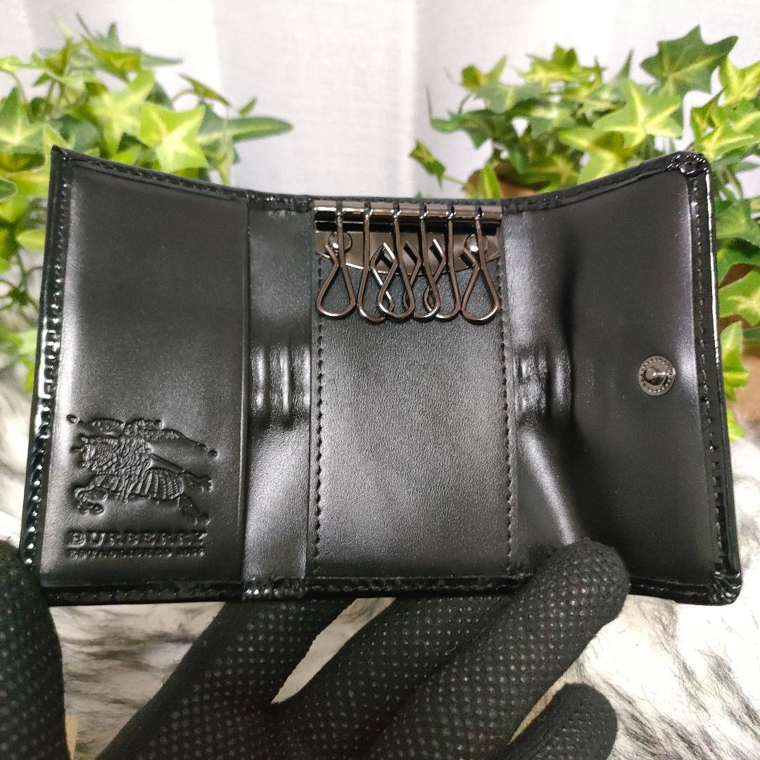 美品 バーバリー キーケース ノバチェック BURBERRY 鍵入れ6連チェック