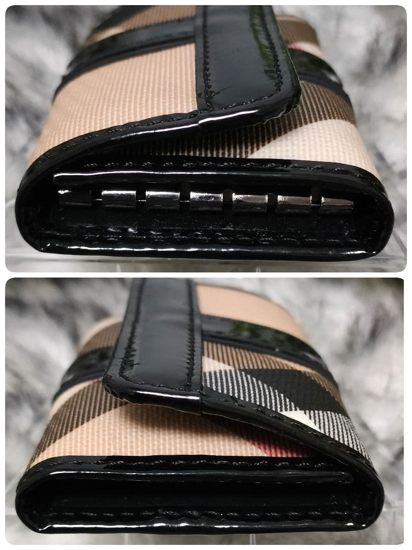 美品 バーバリー キーケース ノバチェック BURBERRY 鍵入れ6連チェック