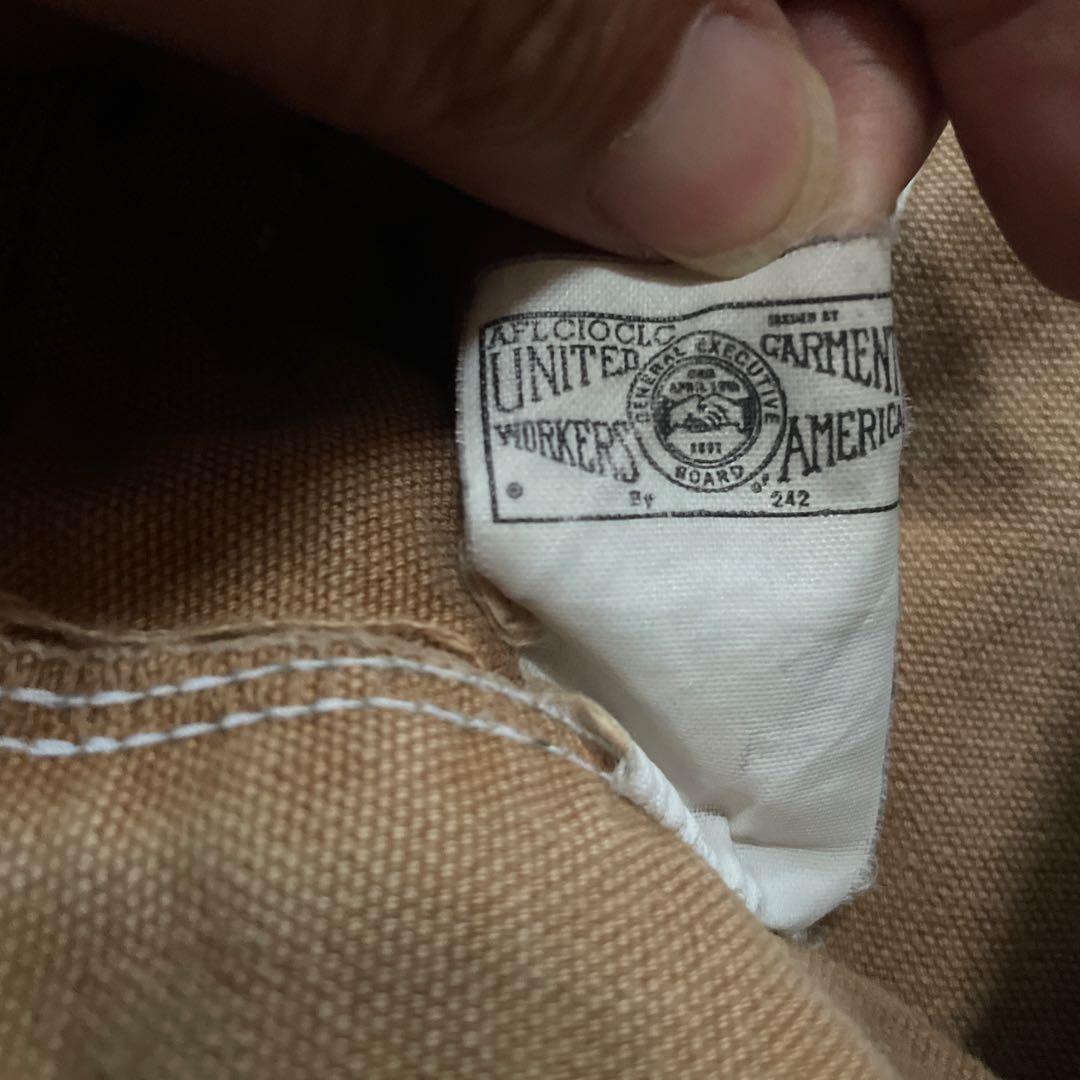 希少80s USA Carhartt ダブルニー 星タグ SCOVILLジップ