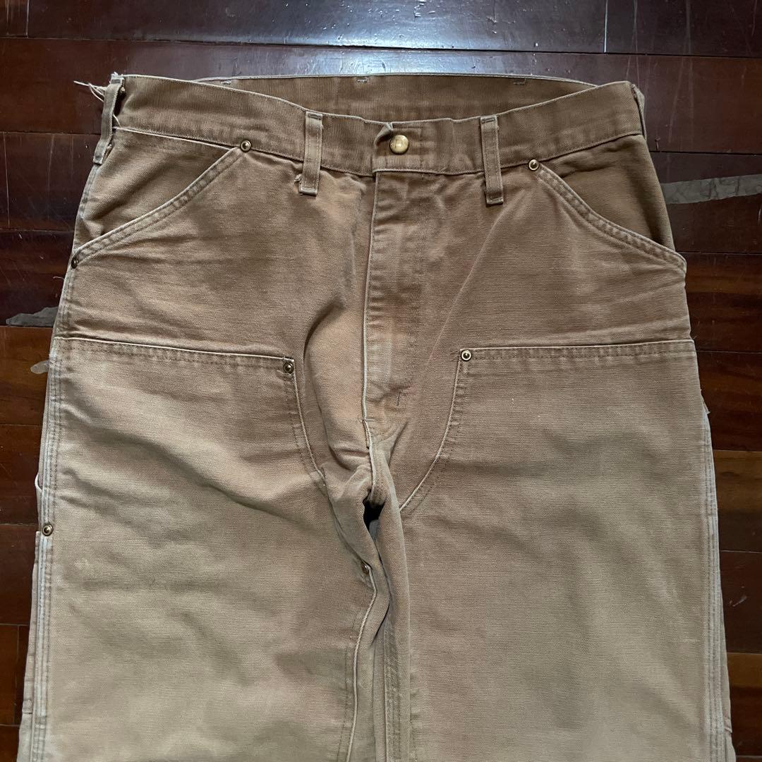 希少80s USA Carhartt ダブルニー 星タグ SCOVILLジップ