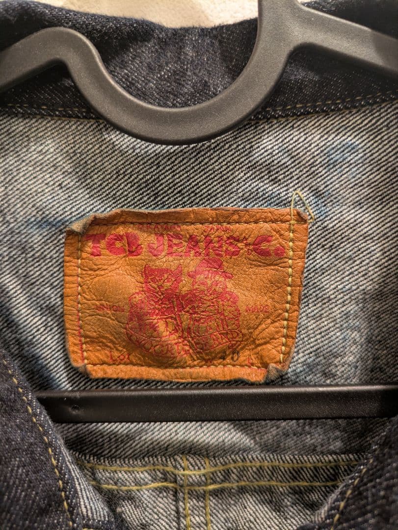 TCBjeans TCBジーンズ S40'sジャケット Gジャン　サイズ40
