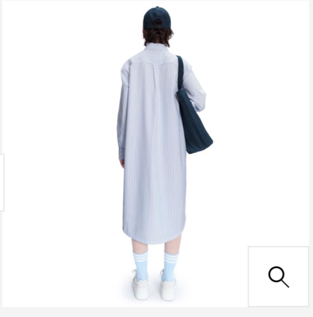 『Lacoste x A.P.C.』 コットンストライプシャツドレス