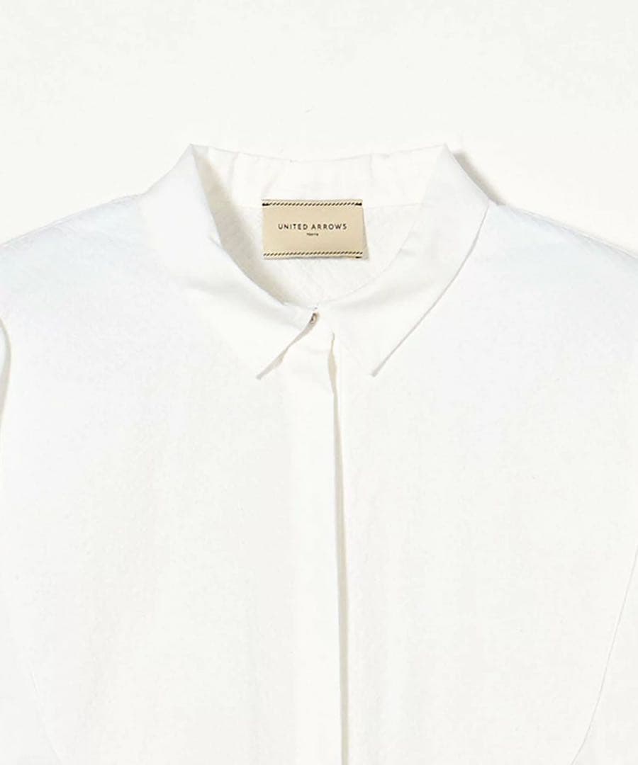 UNITED ARROWS　エンブロイダリー ロングスリーブ ブラウス