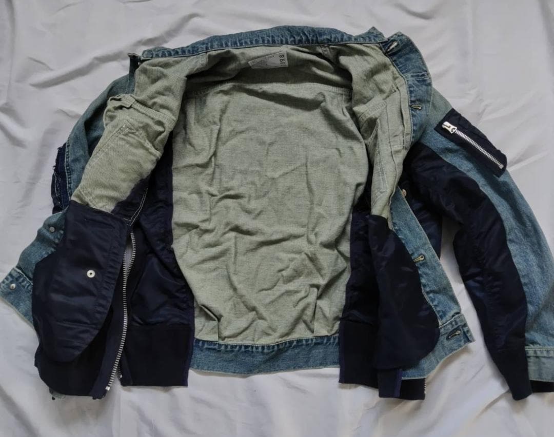 未使用 sacai 19SS デニム MA-1 19-01898M 1