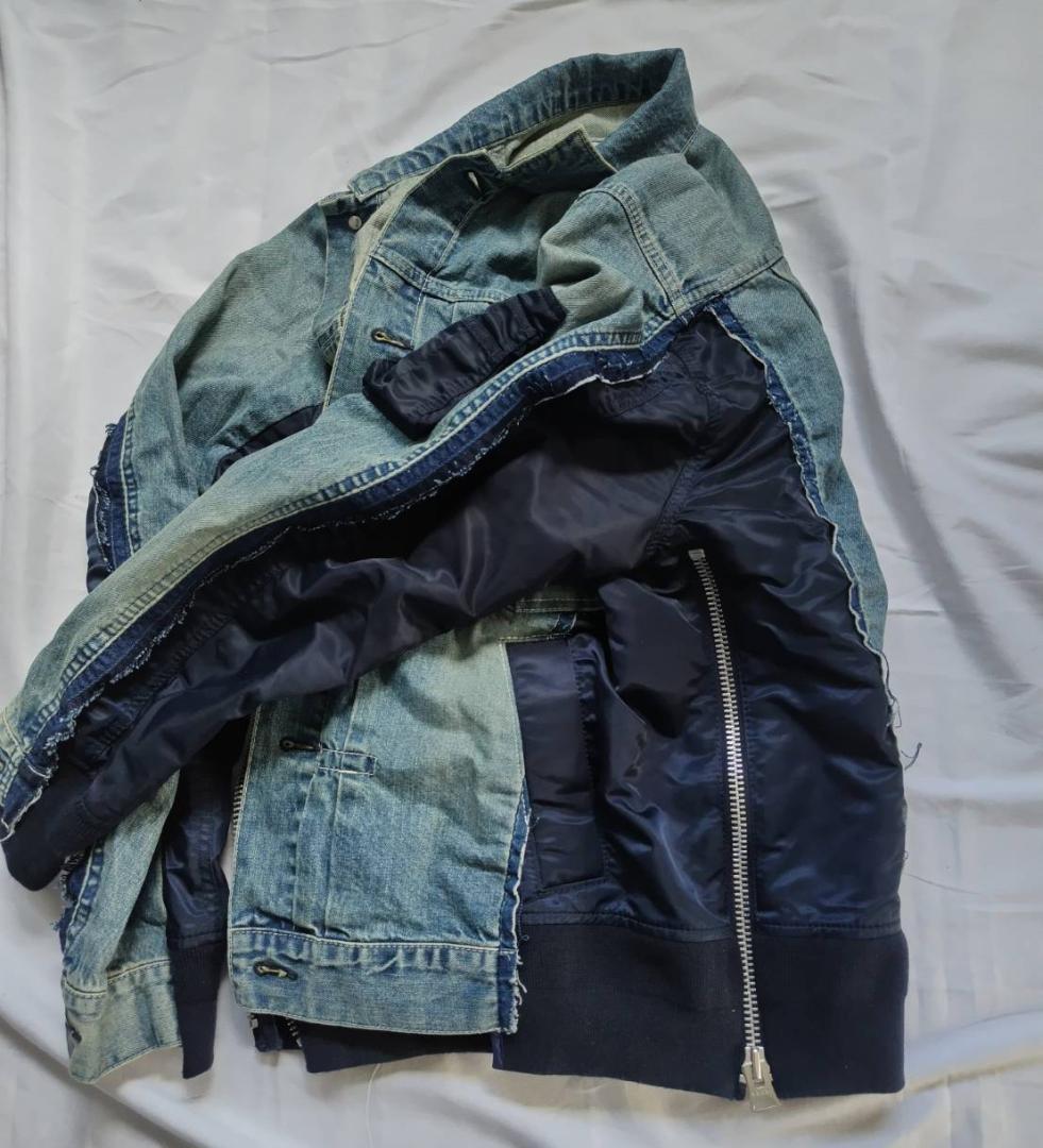 未使用 sacai 19SS デニム MA-1 19-01898M 1