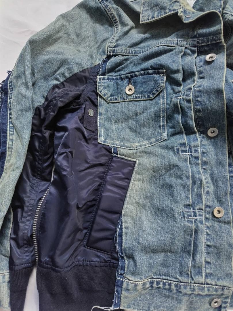 未使用 sacai 19SS デニム MA-1 19-01898M 1