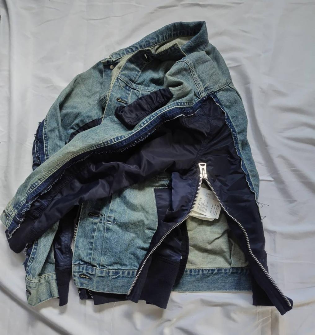 未使用 sacai 19SS デニム MA-1 19-01898M 1