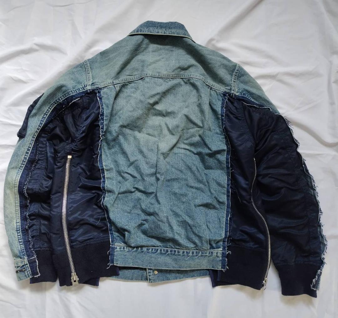 未使用 sacai 19SS デニム MA-1 19-01898M 1