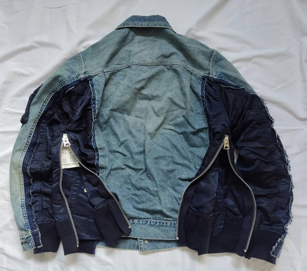 未使用 sacai 19SS デニム MA-1 19-01898M 1