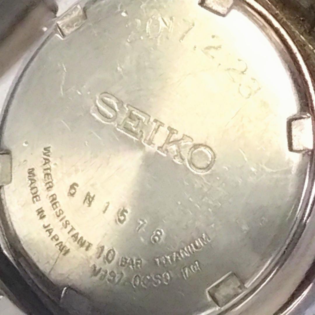 良品 SEIKOセイコー レディース腕時計ソーラー チタン 軽量 大人の魅力