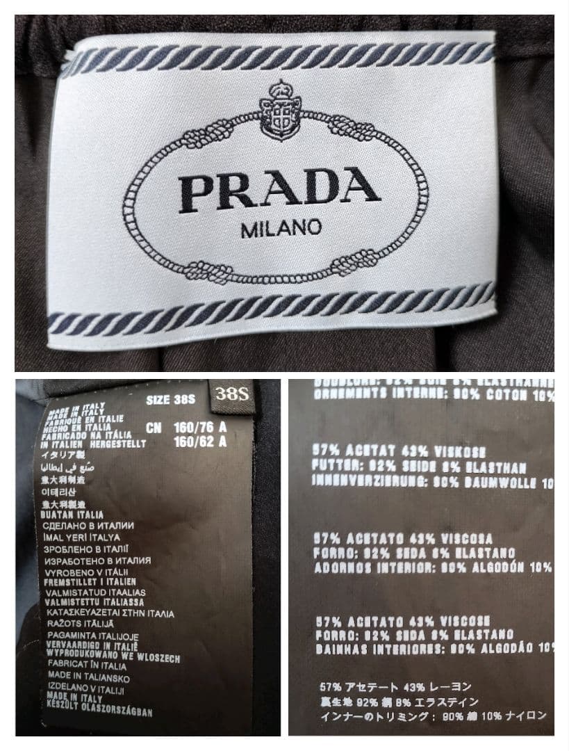 ☆PRADAプラダワンピースブラック38S☆