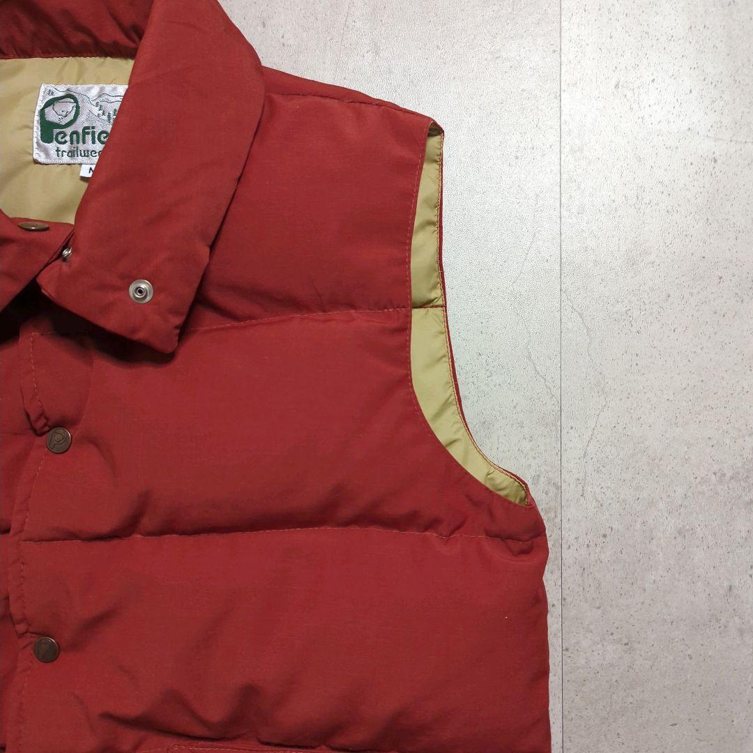 vintage80sPenfield USA製 ダウンベスト 白タグレンガカラー