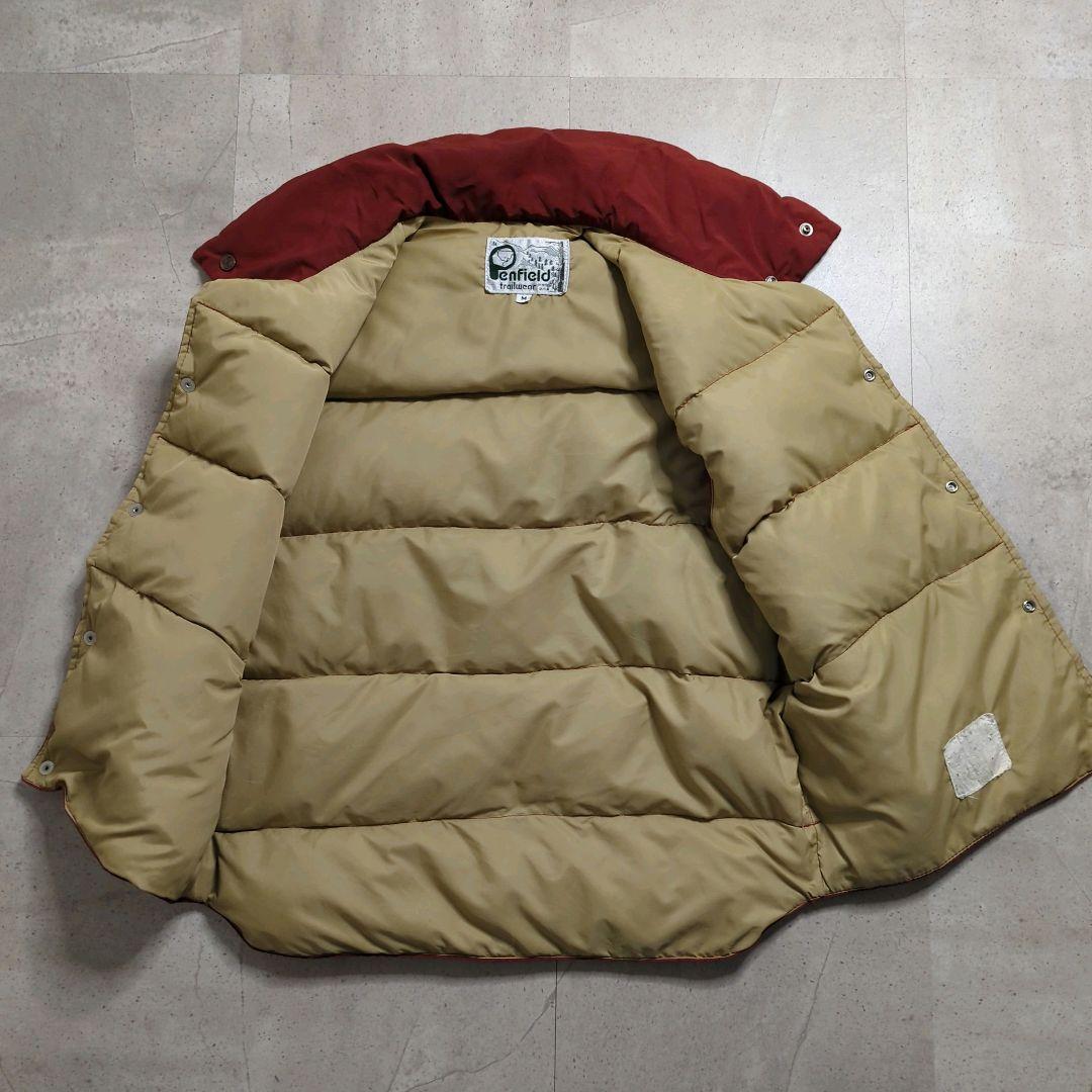 vintage80sPenfield USA製 ダウンベスト 白タグレンガカラー