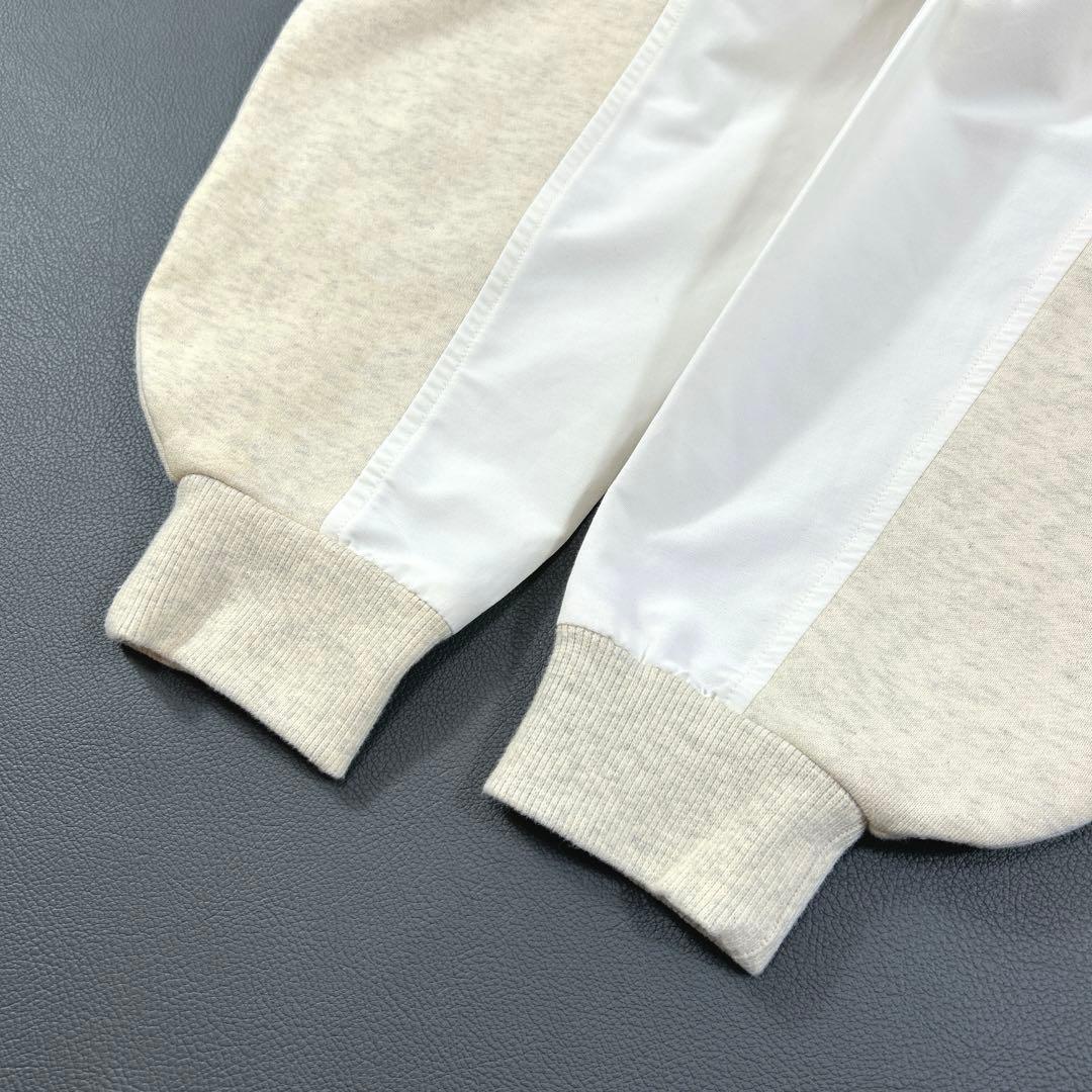 美品✨ナゴンスタンス 人気 パーカーワンピース ロング ゆったり ベージュ 白