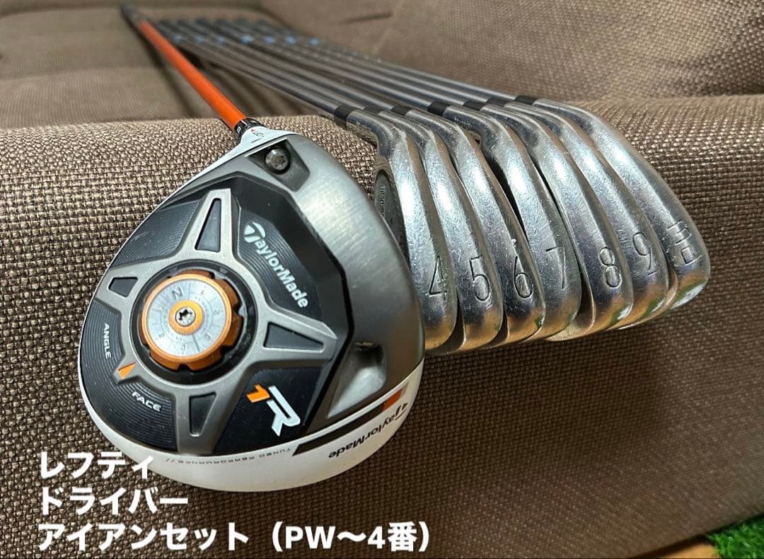 レフティ　ドライバー アイアンセット PW〜4番