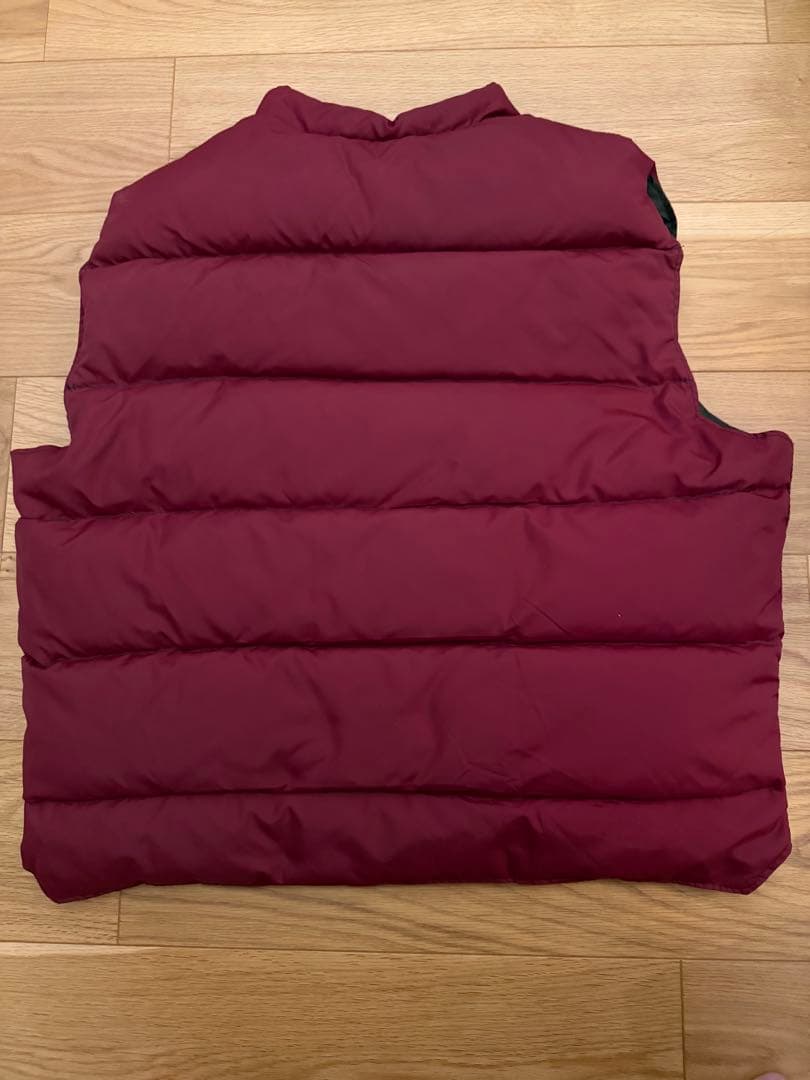 USA製 Schott リバーシブル ダウンベスト カーキ　レッド
