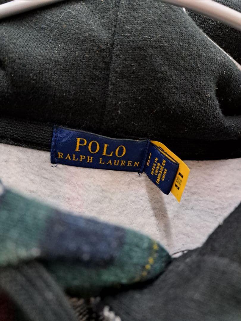 POLO RALPH LAUREN パッチワーク スウェットパーカー
