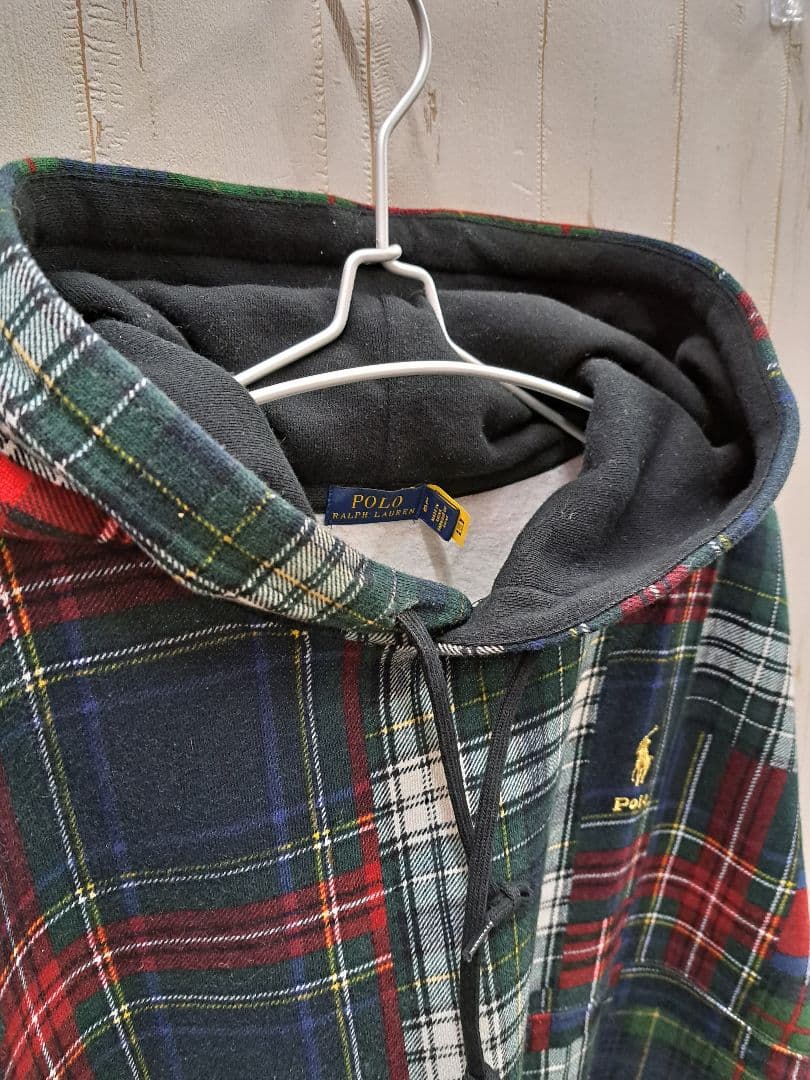 POLO RALPH LAUREN パッチワーク スウェットパーカー