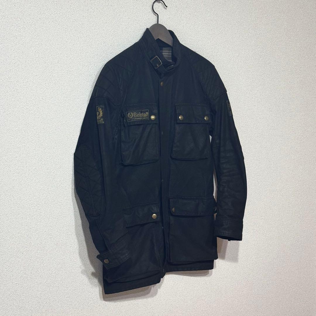 60〜70s 英国製 ベルスタッフ トライアルマスター オイルジャケットUK38