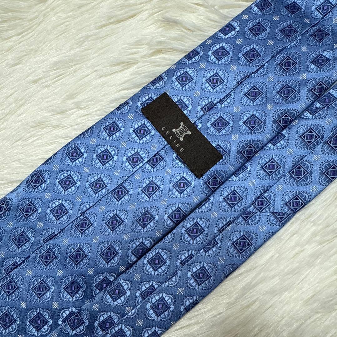 【未使用級】Celine ネクタイ　高級シルク　セリーヌ