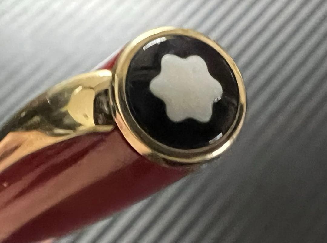 美品 モンブラン ジェネレーション 万年筆 レッド EF 極細字