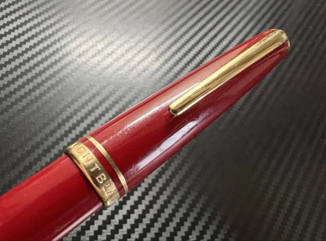美品 モンブラン ジェネレーション 万年筆 レッド EF 極細字