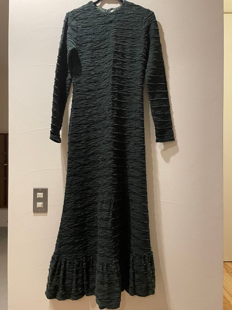 Ameri アメリ　LUXURY BALLON HEM CUT DRESS