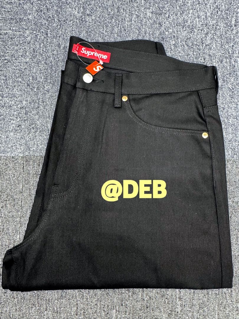 パンツ Supreme 25FW Baggy Jean Rigid Black 34 L