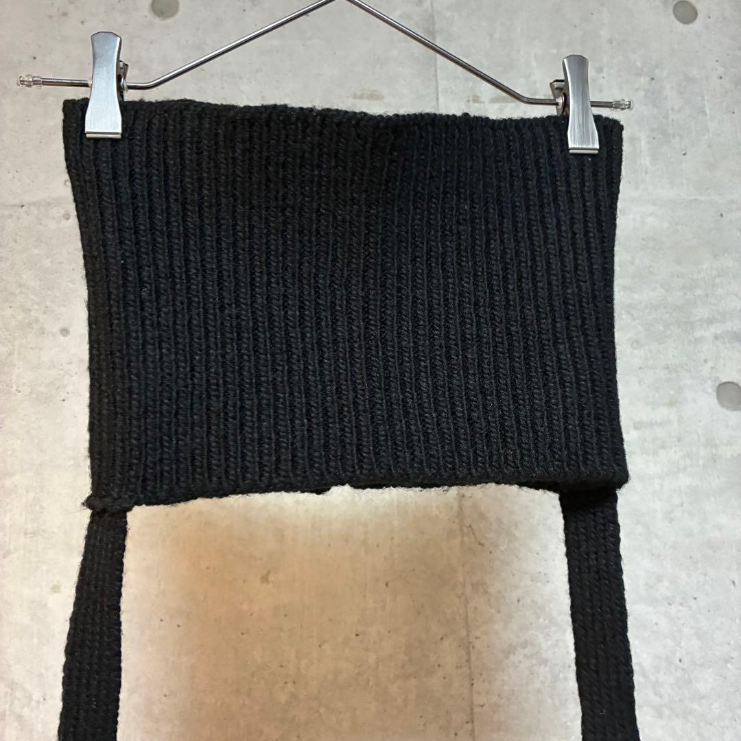 【MIHO】quui string knit bustier black