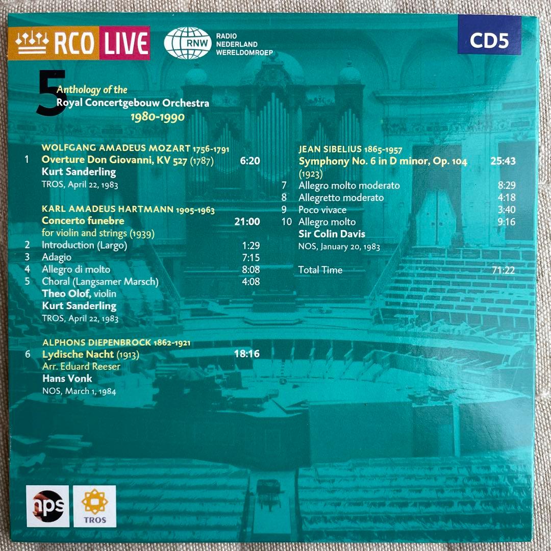 RCO LIVE 14CDコンセルトヘボウ・アンソロジー1980-90ライブ録音