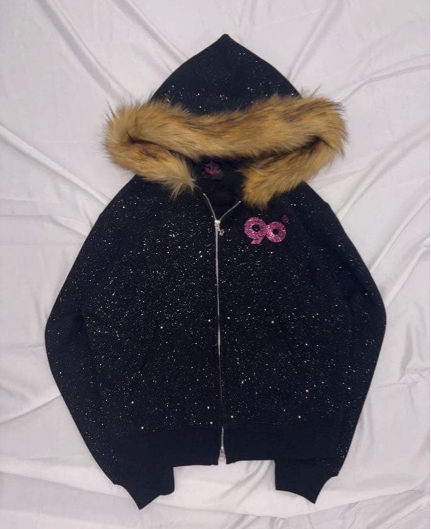 新品　9090 girl セットアップ　90 Logo Glitter 　M